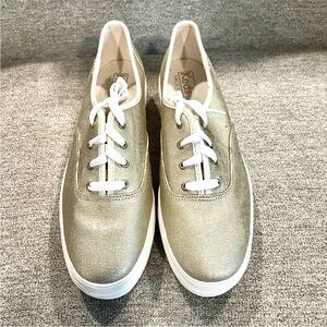 Keds Women’s Metallic Gold Canvas Sneakers